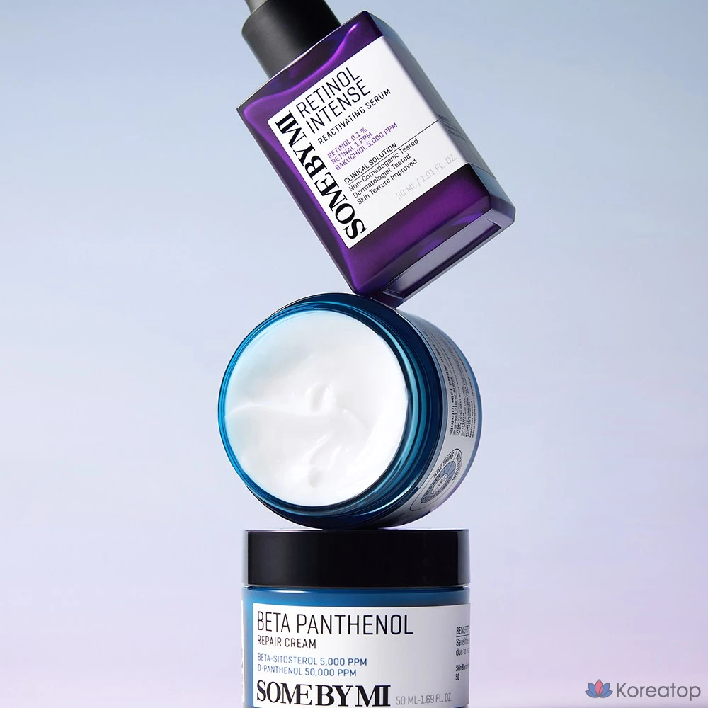 Набор для ухода Some By Mi Glass Skin Combo Set (Retinol Serum + Beta Panthenol Cream), 1 шт.