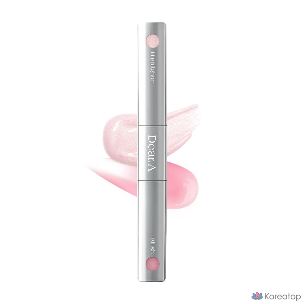 Хайлайтер Dear.A Blush & Beam Dual Stick, оттенок 02 Lilac Pink & Pink Glow, 1 шт.