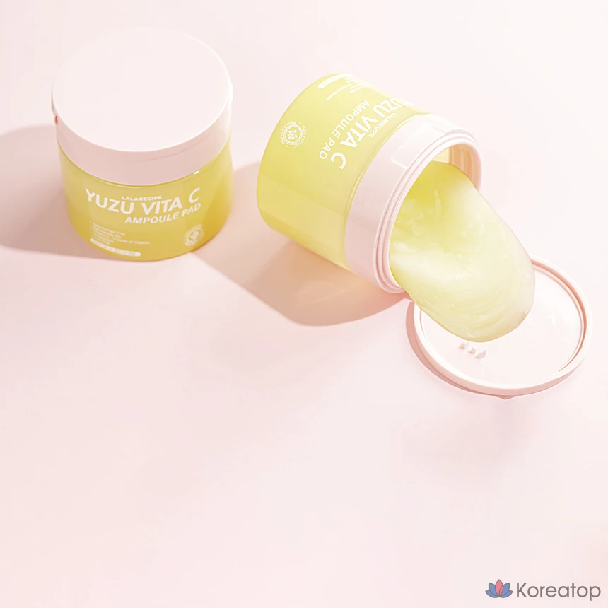 Ампульные пэды LALARECIPE Yuja Vitamin Ampoule Pad, 80 шт.