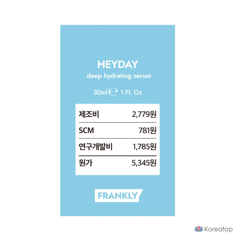 Сыворотка Frankly Heyday 3-step Moisture Barrier Serum, 30 мл, 1 шт.