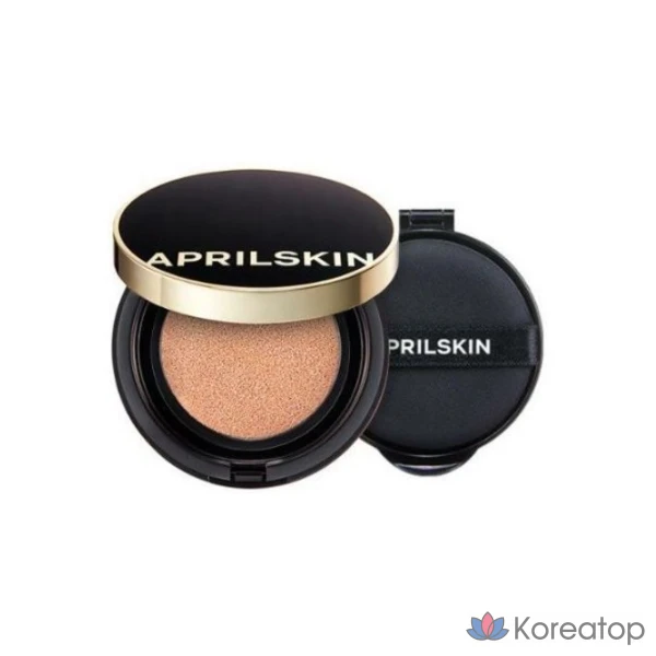 Кушон APRILSKIN Magic Snow Cushion Black 3.0, оттенок 21 Light Beige, 1 шт.