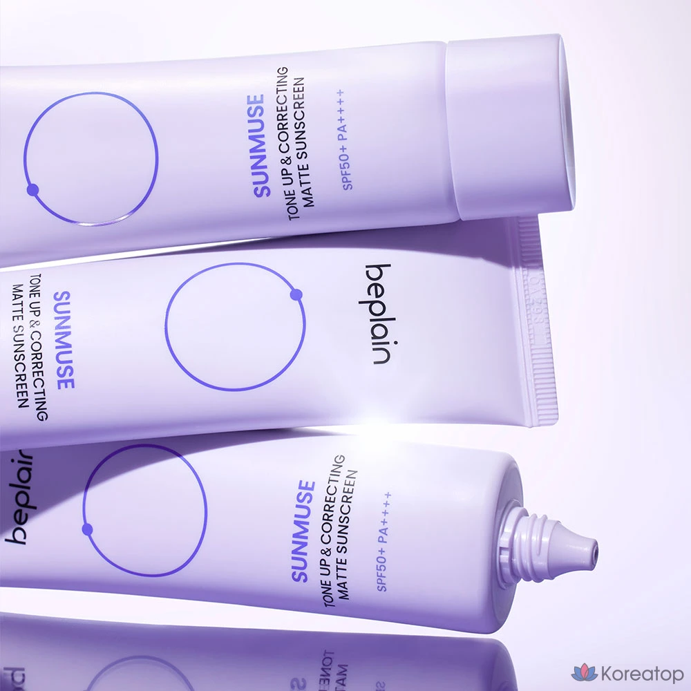 Солнцезащитный крем Beplain Sunmuse Tone Up &amp; Correcting Matte Sunscreen SPF50+ PA++++, 50 мл, 1 шт.