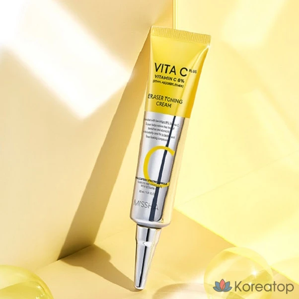 Тонер-крем Missha Vita C Plus Eraser Toning Cream, 30 мл, 1 шт.