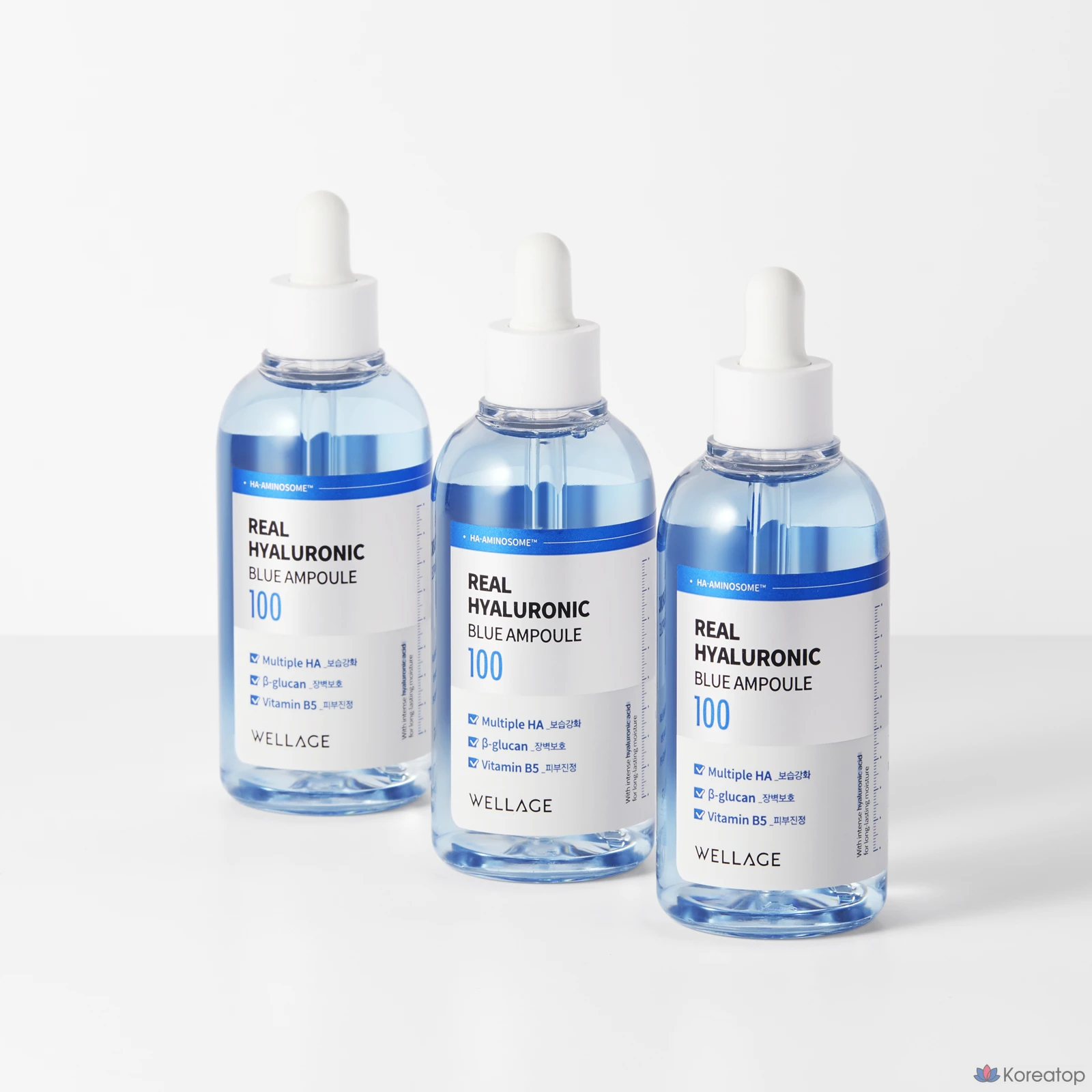 Ампульная сыворотка WELLAGE Real Hyaluronic Blue 100 Ampoule, 100 мл + 75 мл, 1 шт.