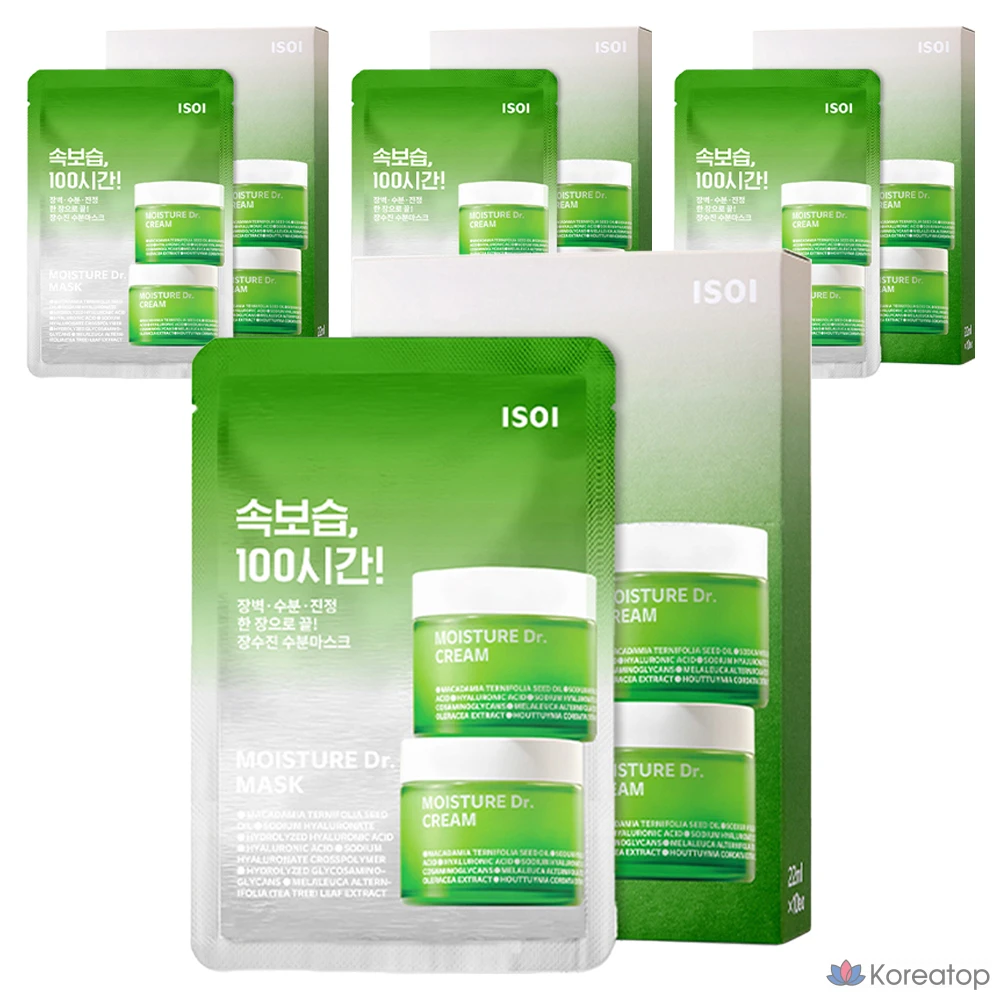 Тканевая маска для лица Isoi Moisture Doctor Jang Soo Jin Hydrating Mask, 40 шт.