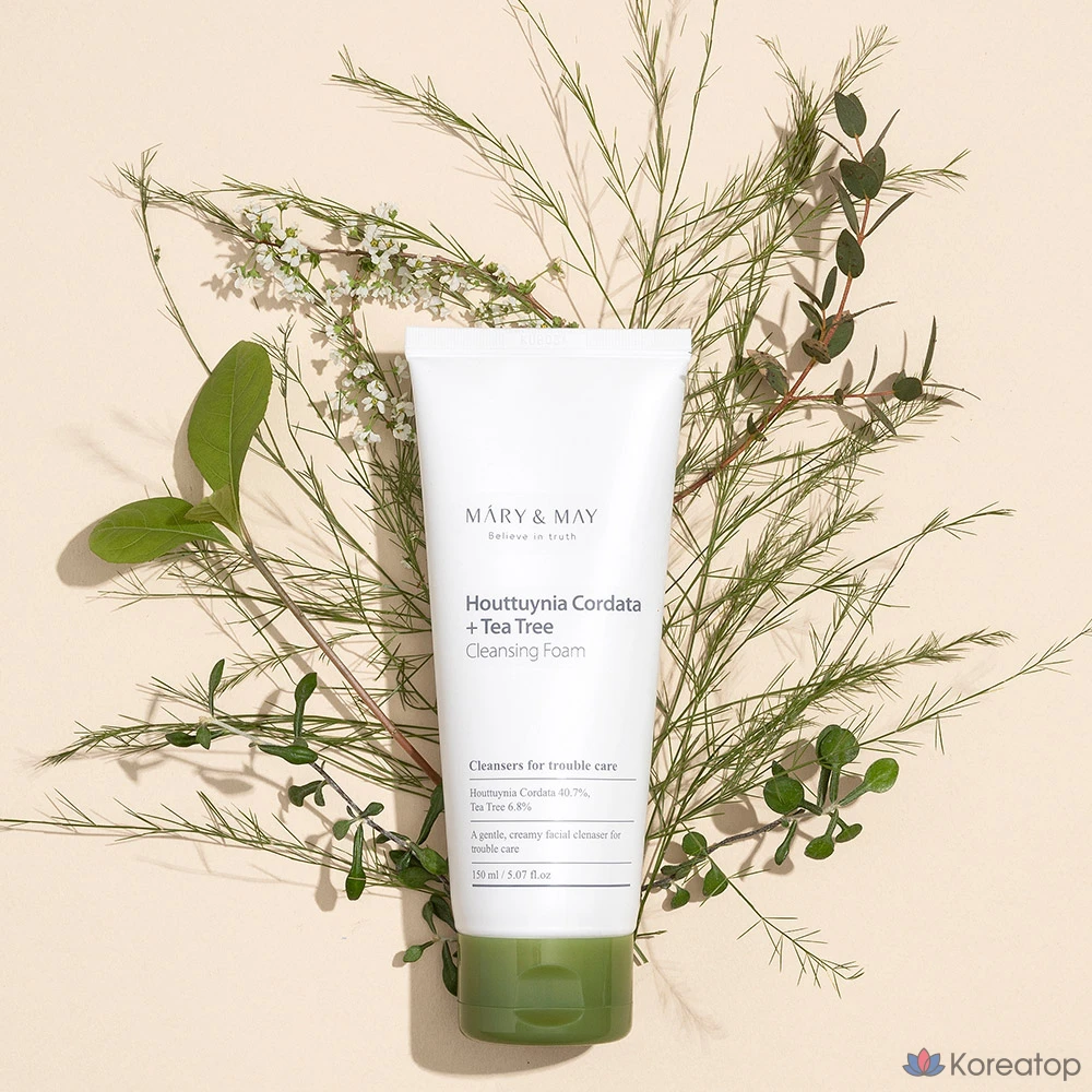 Очищающая пенка Mary&amp;May Heartleaf Tea Tree Pore Cleansing Foam, 150 мл, 1 шт.