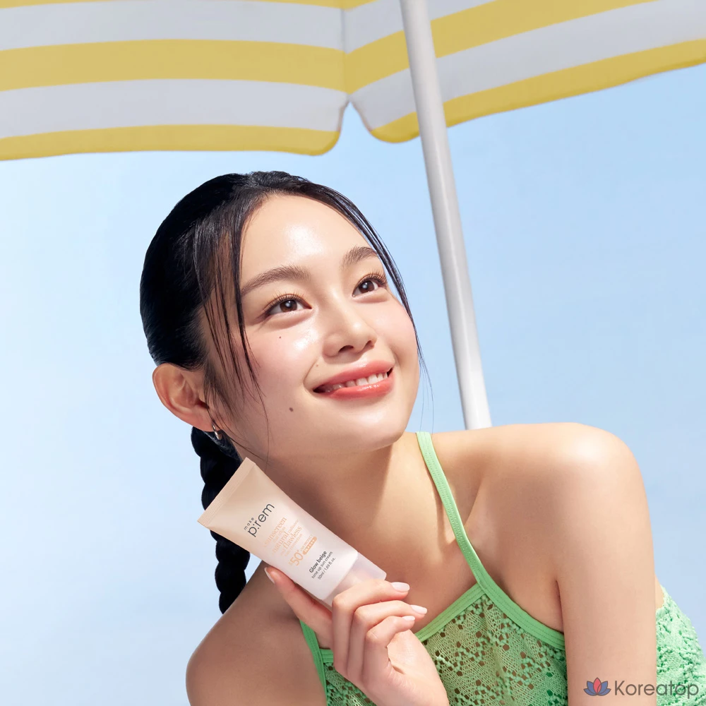 Солнцезащитный крем MAKE P:REM Glow Beige Tone-Up Sun Cream, 50 мл, 1 шт.
