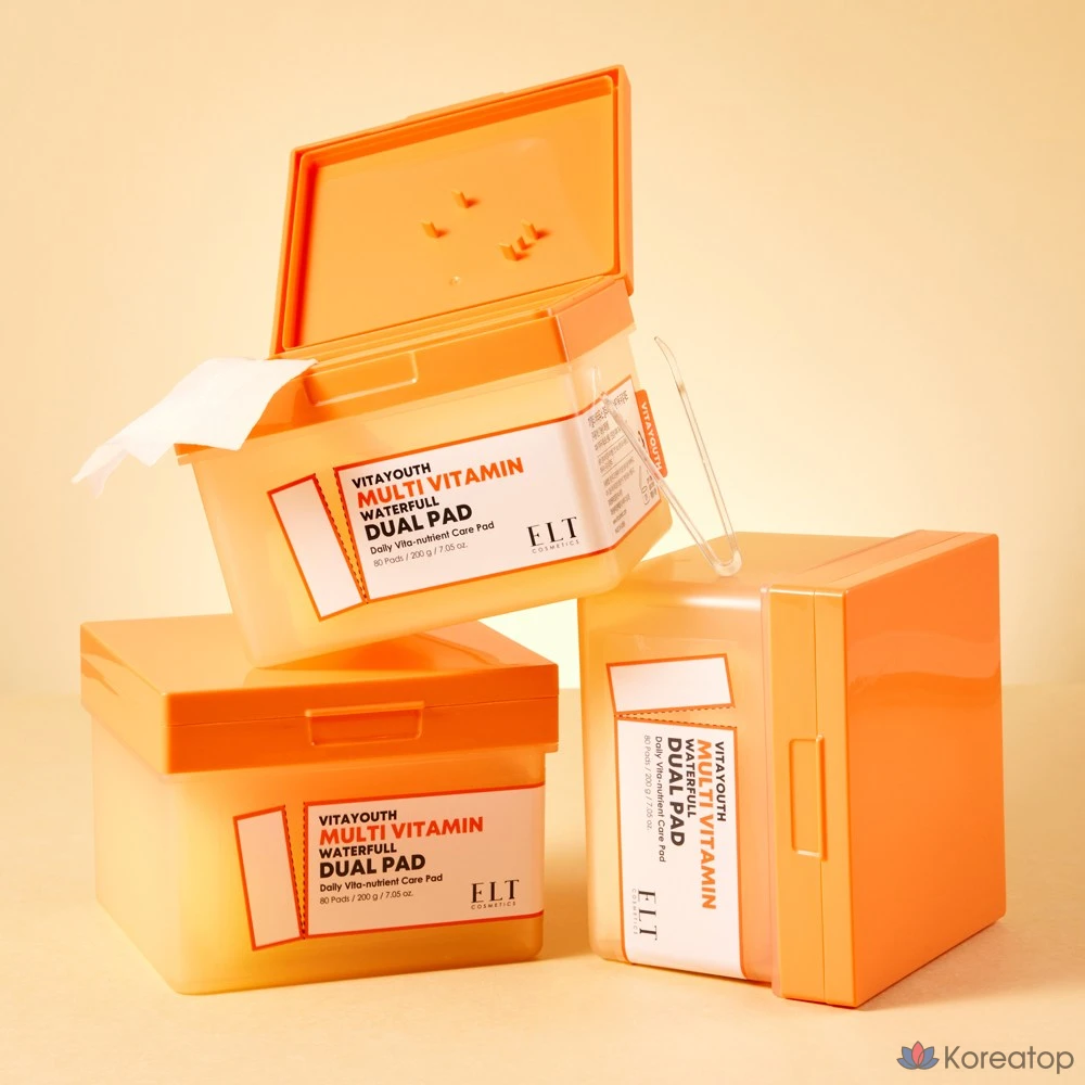 Пэды для лица ELT Vita Youth Multivitamin Moisture Dual Pack Pad, 80 шт.