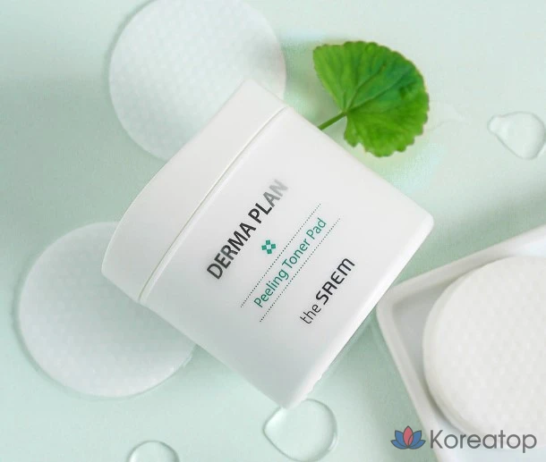 Пилинг-пэды The Saem Derma Plan Peeling Toner Pad 70p + Refill 50p Special Set, 120 шт.
