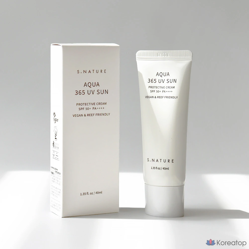 Солнцезащитный крем S.NATURE Sun Cream Aqua 365 UV, 40 мл, 1 шт.