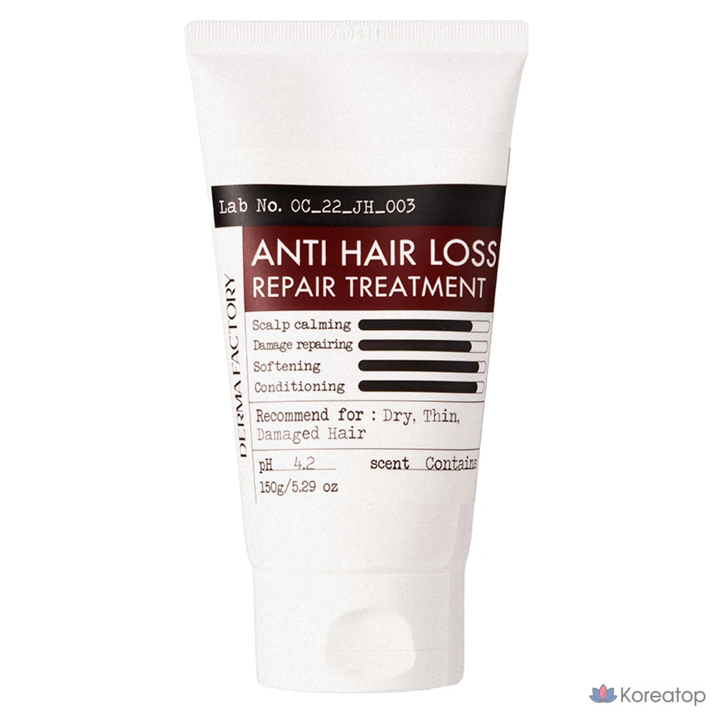 Триатмент для волос Derma Factory Anti Hair Loss Repair Treatment, 150 г, 1 шт.