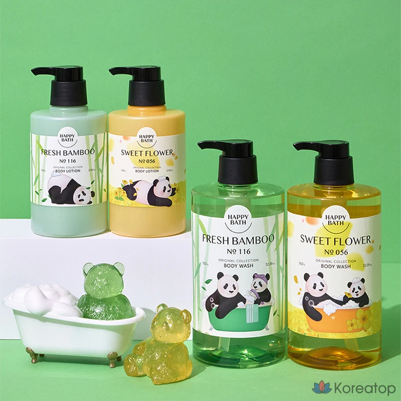 Гель для душа Happy Bath Bao Family Original Collection Fresh Bamboo, 910 мл, 1 шт.