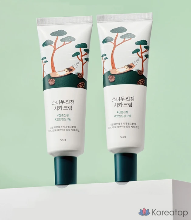 Крем для лица Round Lab Pine Calming Cica Cream, 50 мл, 1 шт., фото 8