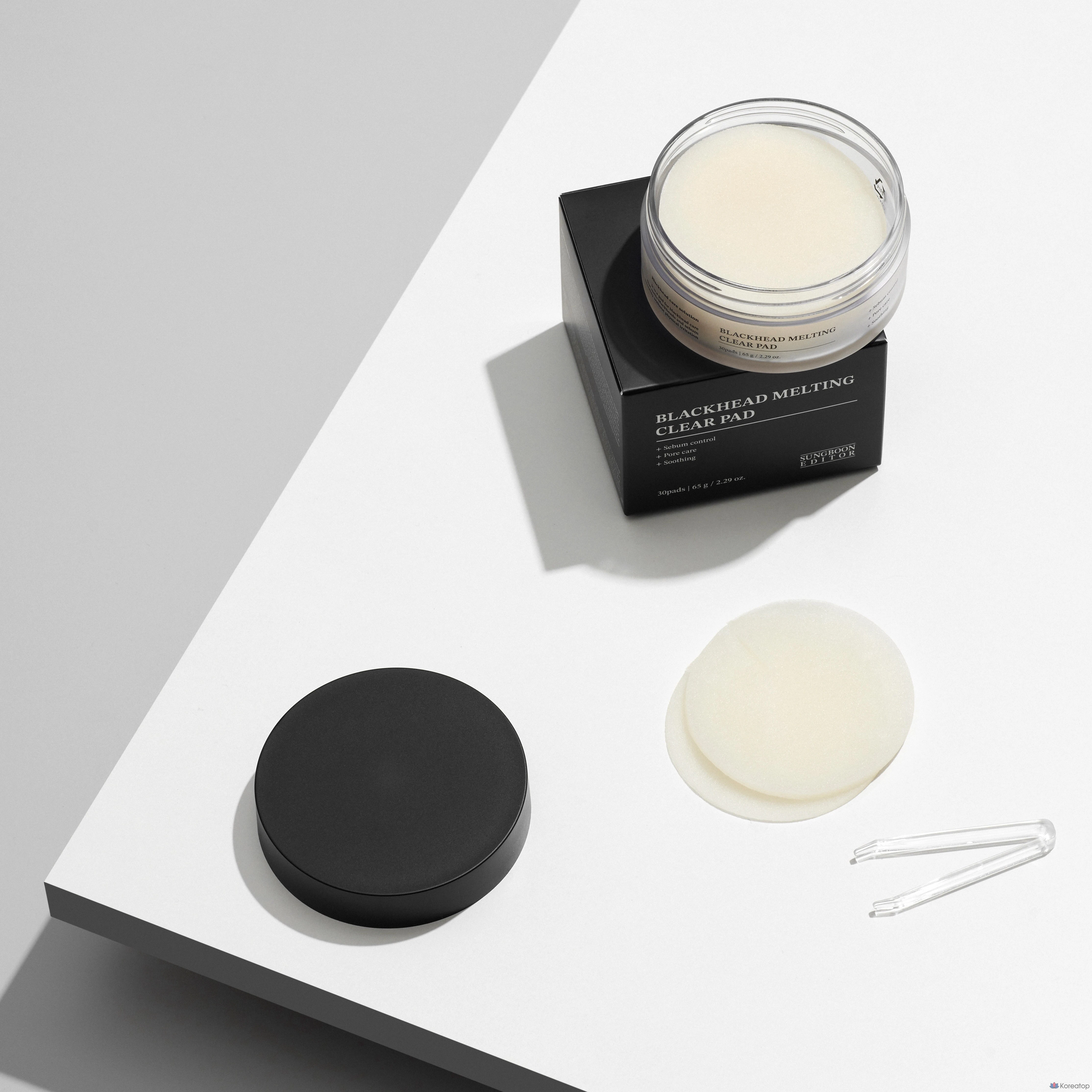 Пэды для лица Sungboon Editor Blackhead Melting Clear Pad, 30 шт.
