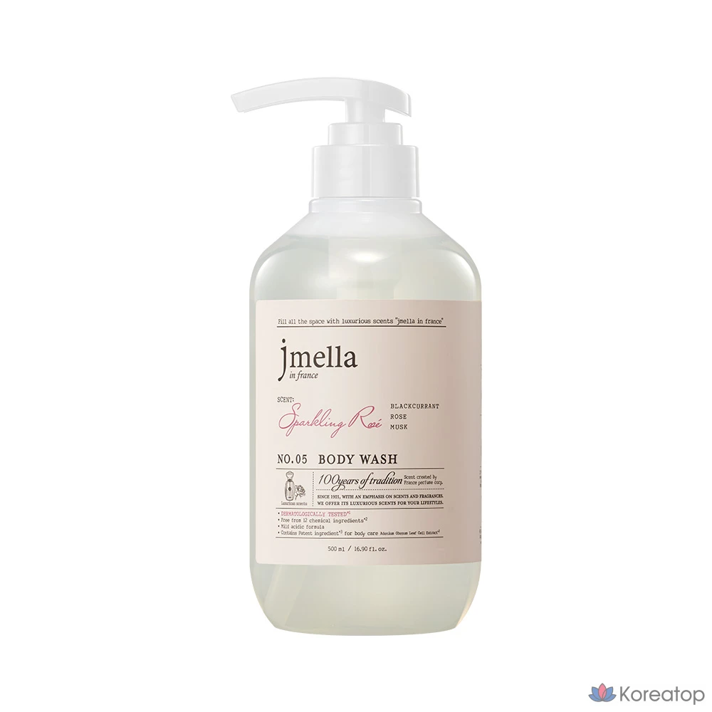 Гель для душа Jmella In France Sparkling Rose Body Wash Fruity Rose, 500 мл, 1 шт.