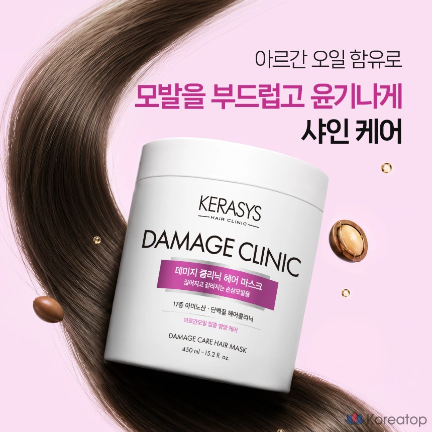 Маска для волос KeraSys Damage Clinic Protein Hair Pack, 450 мл, 1 шт.