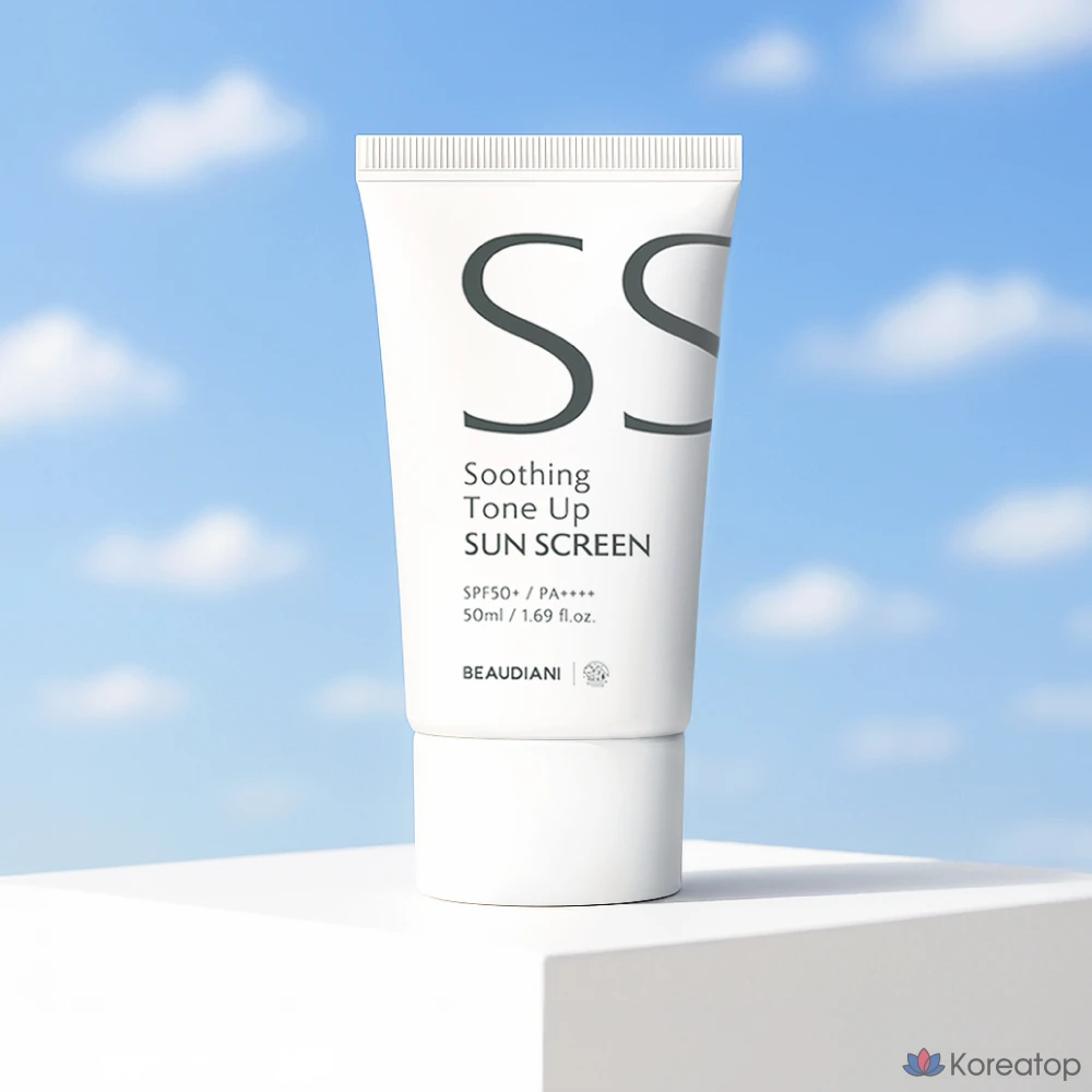 Солнцезащитный крем Beaudiani Soothing Tone-up Sunscreen SPF50+ PA++++, 50 мл, 1 шт.