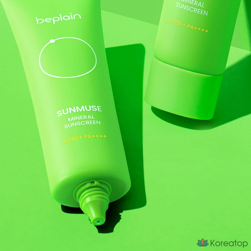 Солнцезащитный крем Beplain Sunmuse Mineral Green Sun Cream SPF50+ PA++++, 50 мл, 1 шт.