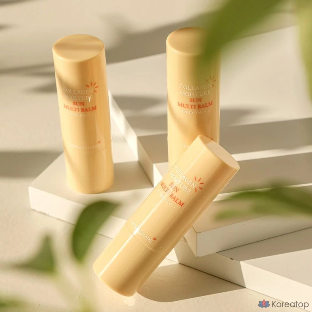 Солнцезащитный бальзам Dermashare Collagen Moisture Sun Multi Balm SPF50+ PA++++, 11 г, 1 шт.