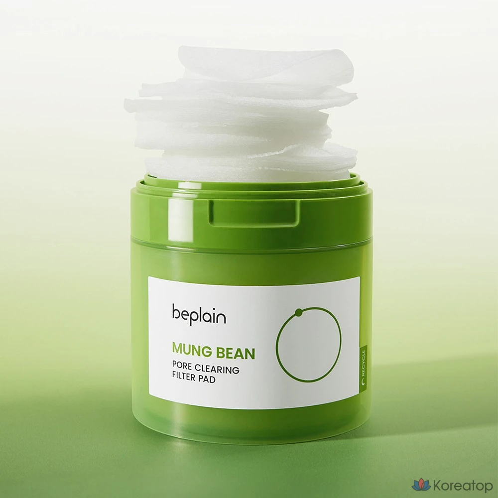 Пилинг-пэды Beplain Green Bean Pore Clearing Filter Pad, 180 мл, 70 шт.