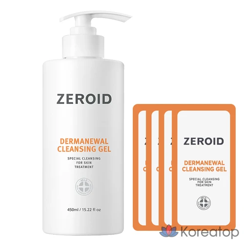 Гель для умывания ZEROID Dermanewal Cleansing Gel, 450 мл, 1 шт.