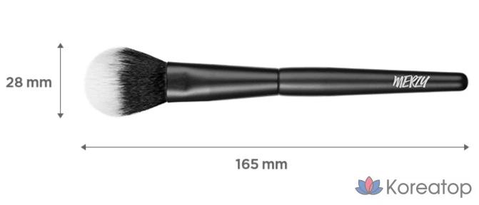 Кисть для румян MERZY Point Blusher Brush, 1 шт.