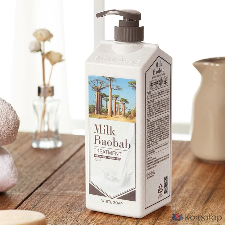 Триатмент-шампунь Milk Baobab Treatment White Soap, 1 л, 1 шт., фото 2
