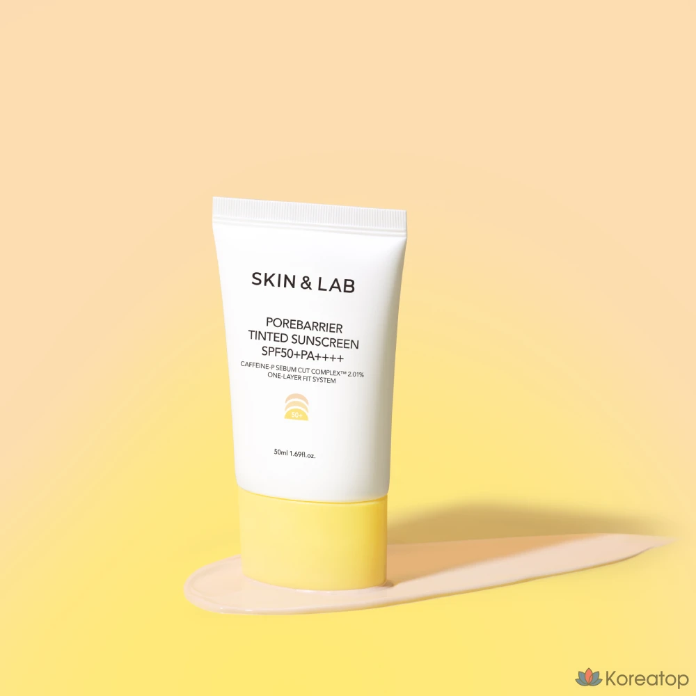 Солнцезащитный крем SKIN&LAB Pore Barrier Tinted Sunscreen SPF50+ PA++++, 50 мл, 1 шт.