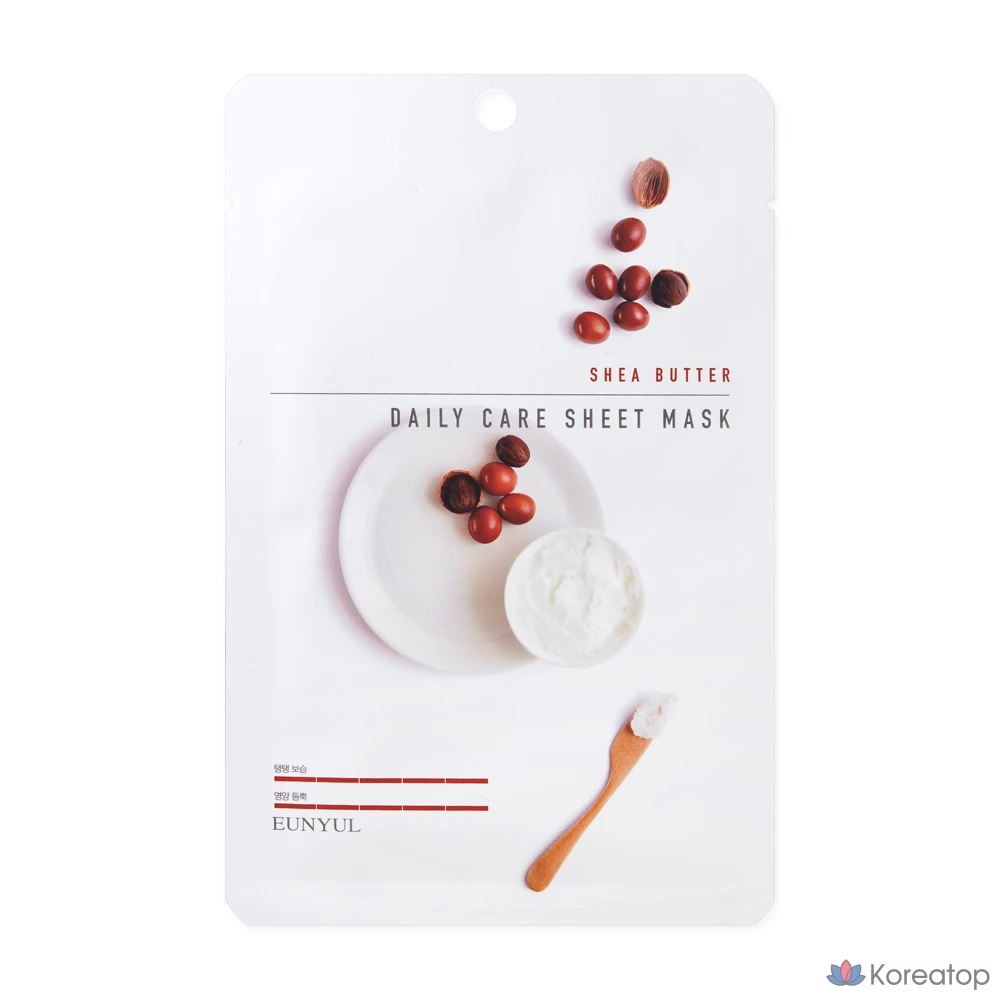 Тканевая маска для лица Eunyul Shea Butter Daily Care Sheet Mask, 30 шт.