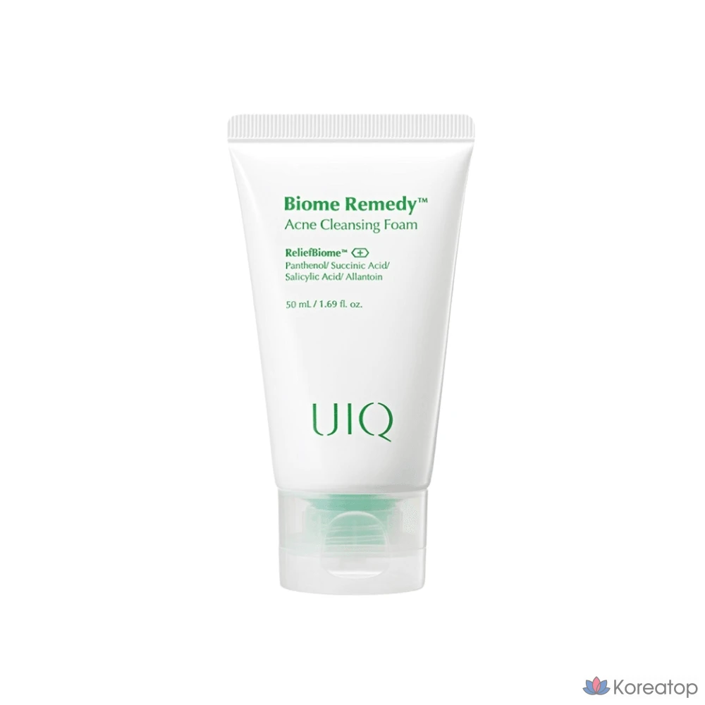 Очищающая пенка UIQ Biome Remedy Acne Cleansing Foam, 50 мл, 1 шт.