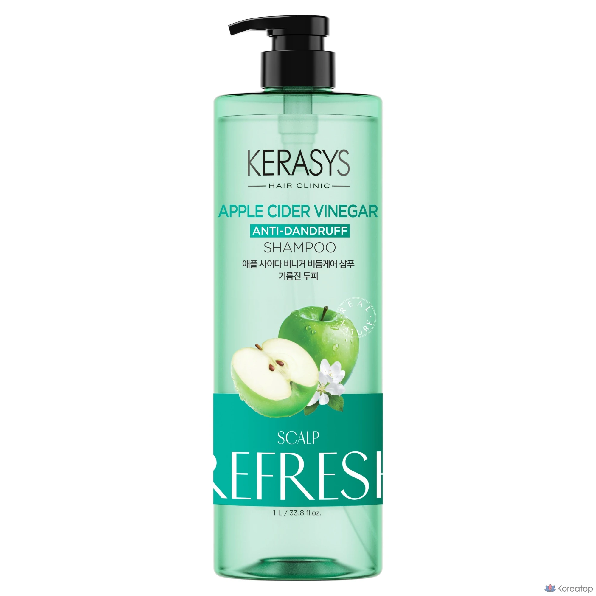 Шампунь KeraSys Apple Cider Vinegar Dandruff Relief Cooling Shampoo, 1 л, 1 шт.