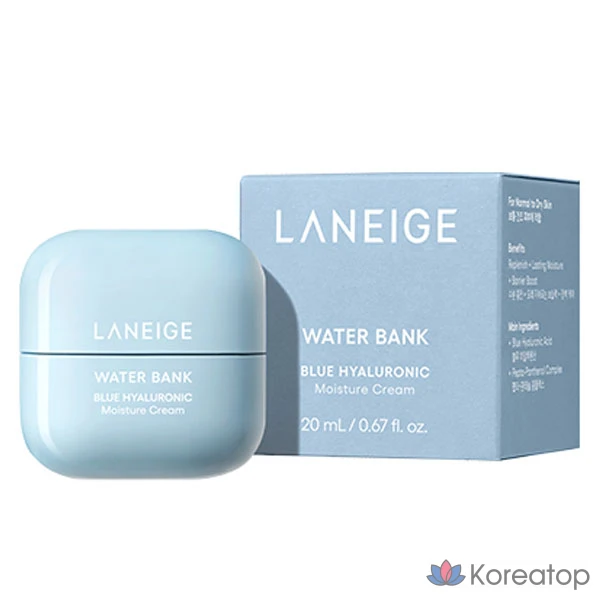 Крем LANEIGE Water Bank Blue Hyaluronic Moisture Cream, 20 мл, 1 шт.