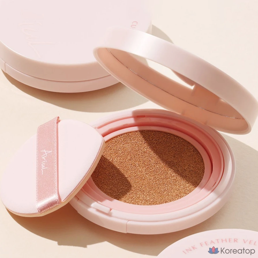 Кушон Ariul Ink Fader Velvet Fit Cushion SPF 50+ PA++++, оттенок 3 Cream Beige, 12 г, 1 шт.