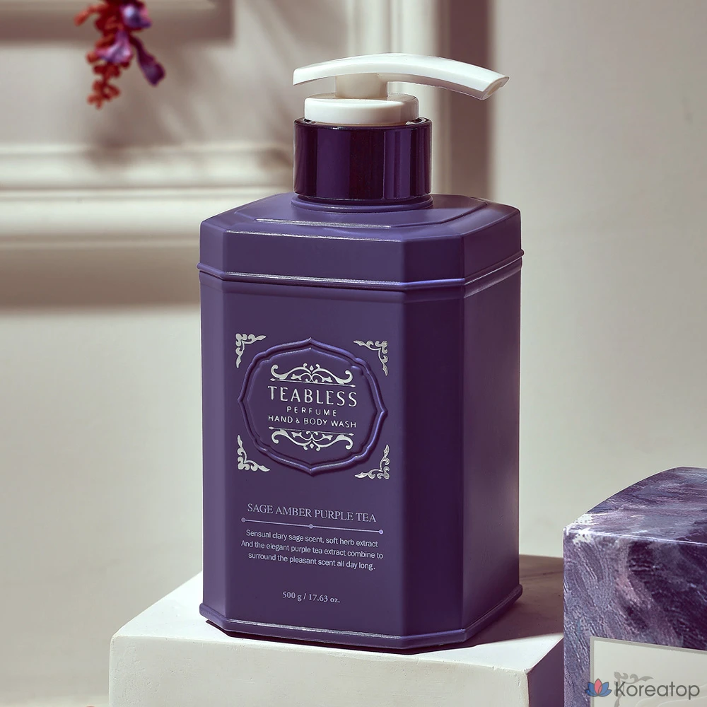 Гель для душа TEABLESS Perfume Body Wash Purple Tea Floral Woody, 500 г, 1 шт.