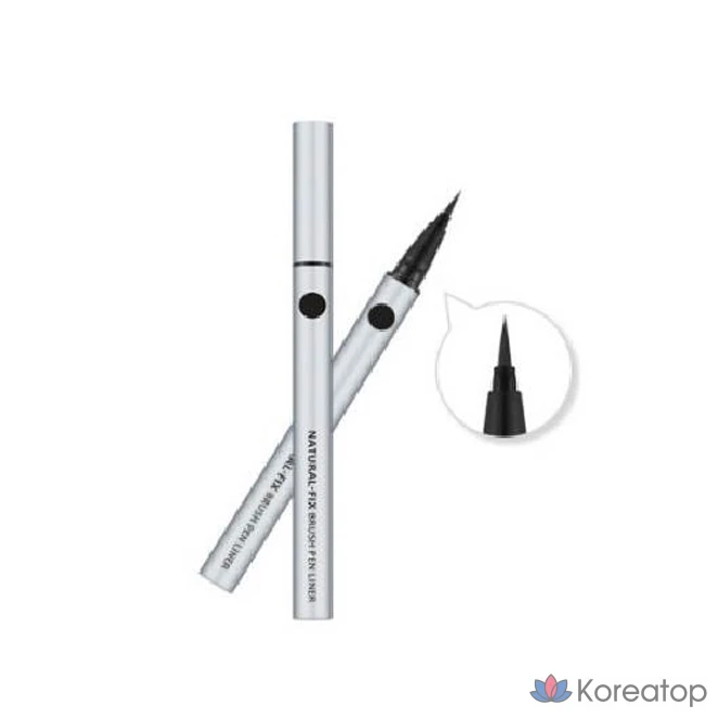 Подводка для глаз Missha Natural Fix Brush Pen Liner, оттенок Black, 0.6 г, 1 шт.