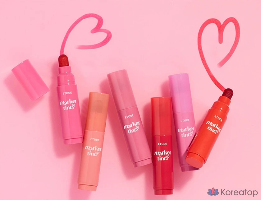 Тинт для губ Etude House Dear Darling Marker Tint, оттенок 02 Mono Plum, 1 шт.