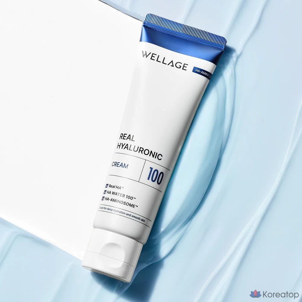 Крем WELLAGE Real Hyaluronic 100 Cream, 80 мл, 1 шт., фото 2