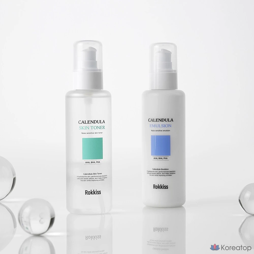 Набор для ухода Rokkiss Calendula Skin Toner + Emulsion Set, 150 мл + 150 мл, 1 шт.