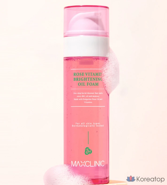 Очищающая пенка MAXCLINIC Rose Vitamin Brightening Oil Cleansing Foam, 110 г, 1 шт.