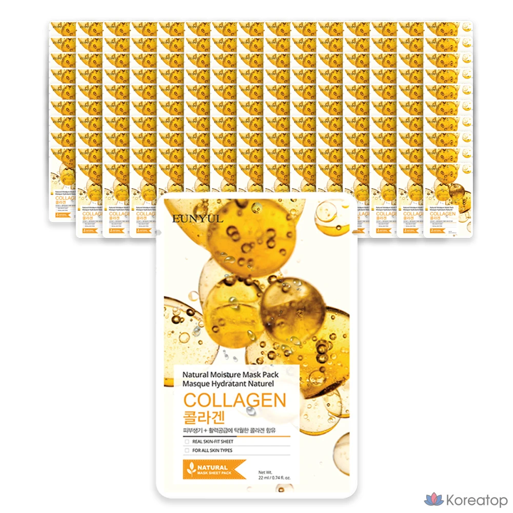 Тканевая маска для лица Eunyul Natural Moisture Collagen Mask, 150 шт.