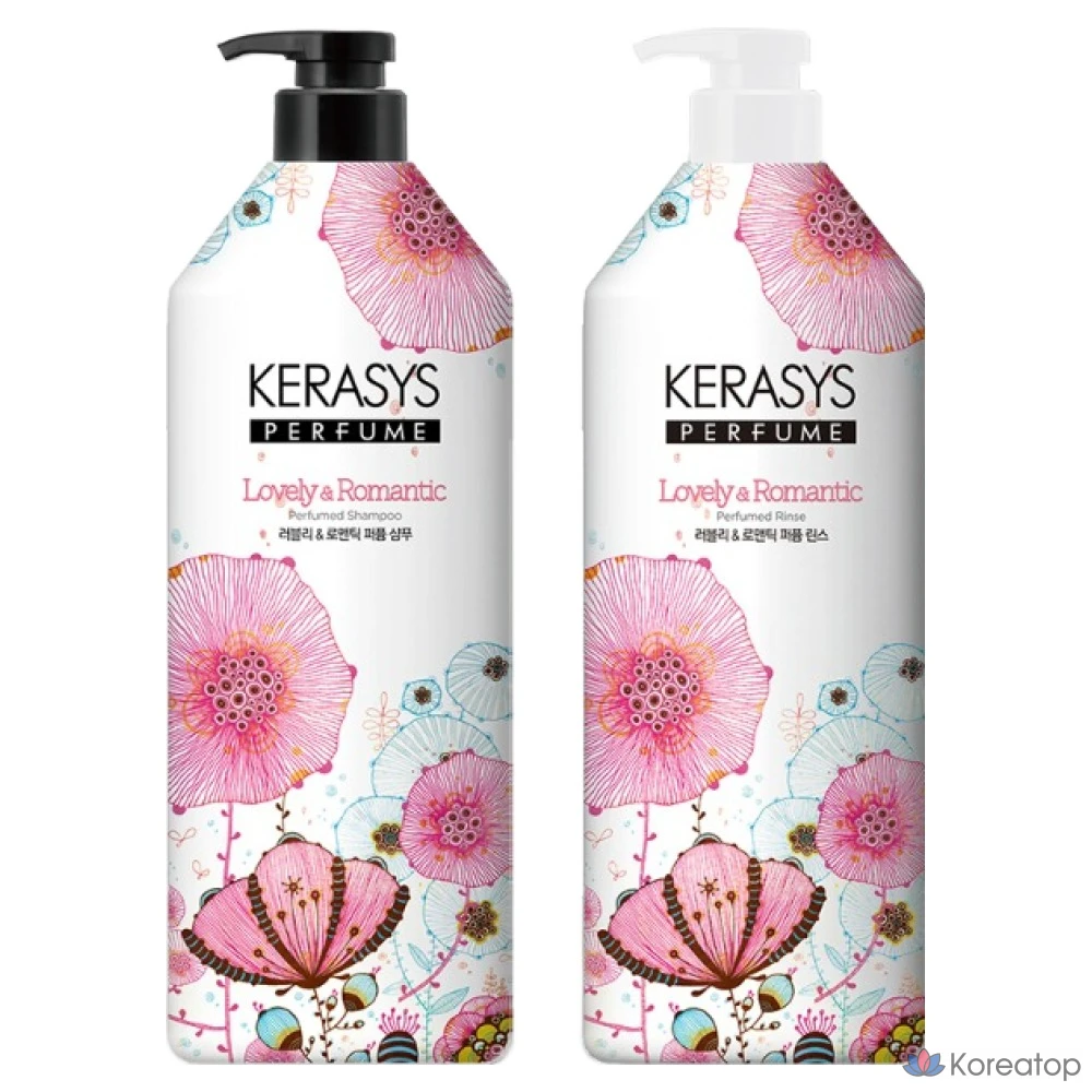 Кондиционер KeraSys Lovely & Romantic Perfume Rinse, 980 мл, 1 шт., фото 2