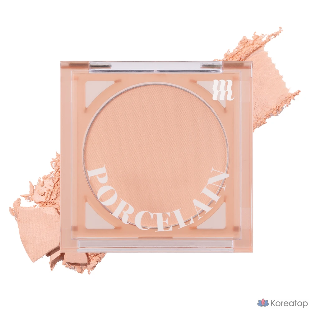 Румяна MERZY Porcelain Cheek Blusher, оттенок Stunning Coral, 4.2 г, 1 шт.