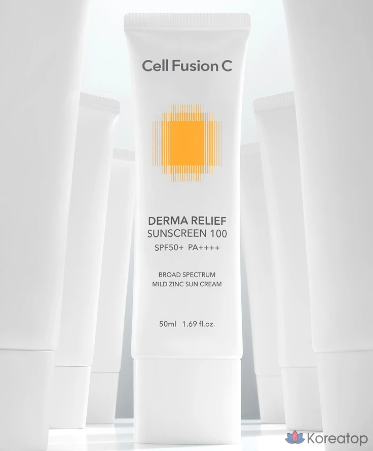 Солнцезащитный крем CELL FUSION C Derma Relief Sunscreen 100 SPF50+ PA++++, 50 мл, 1 шт.