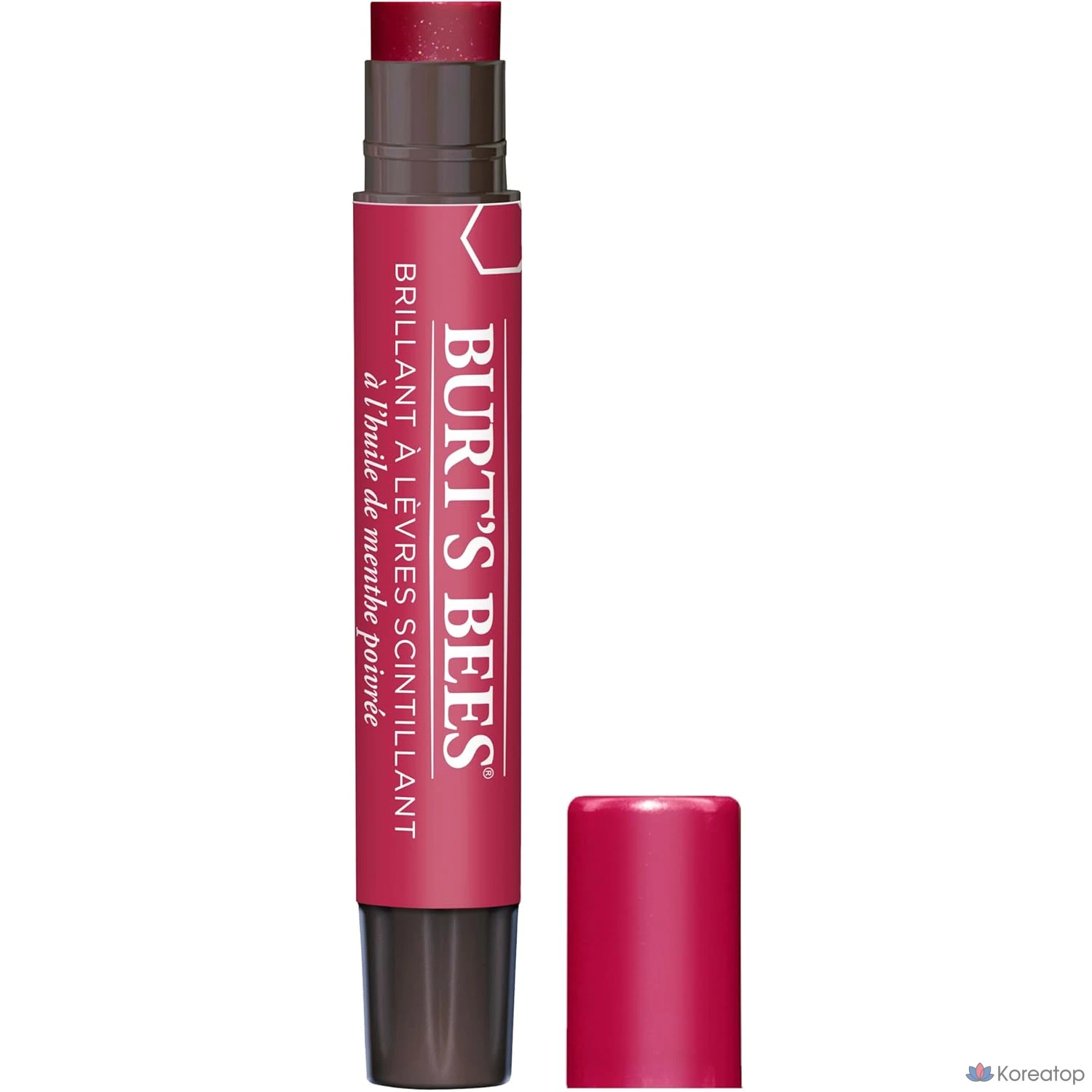 Бальзам для губ Burt's Bees Natural Lip Shimmer, оттенок Rhubarb, 1 шт.