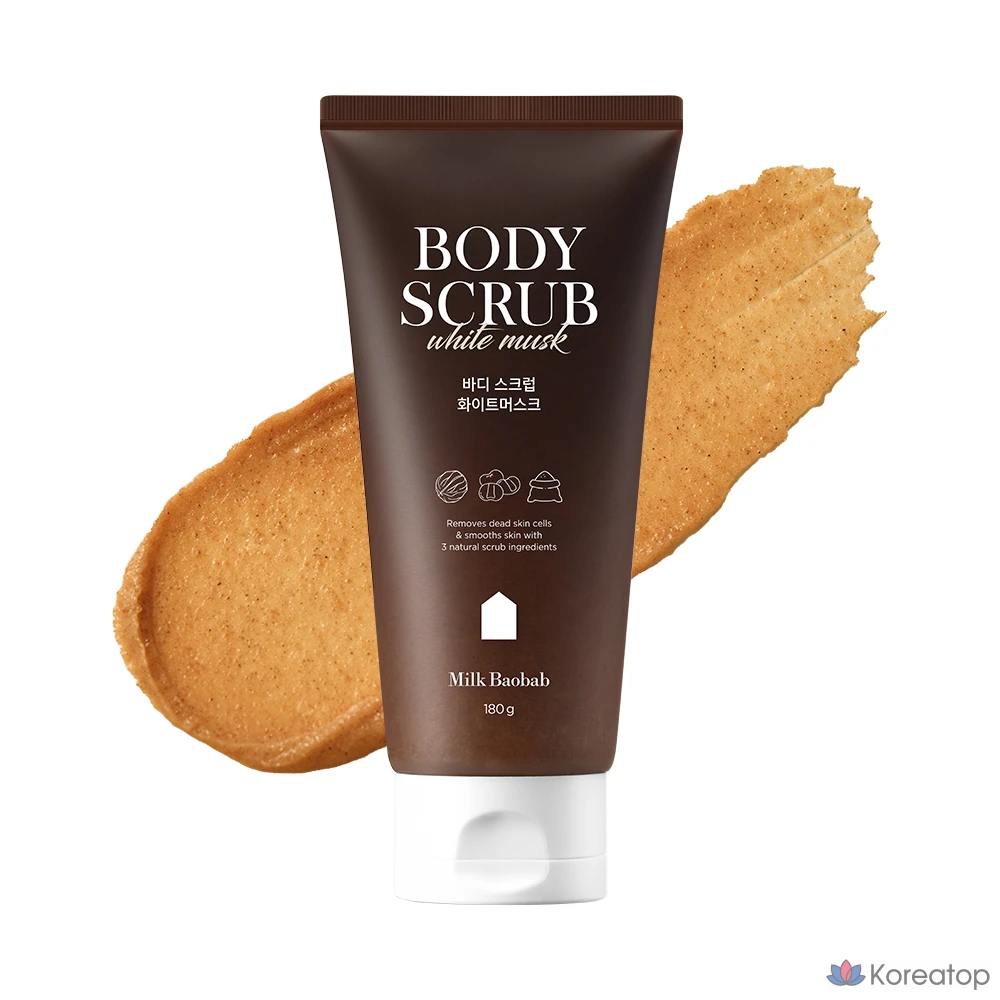 Скраб для тела Milk Baobab Body Scrub White Musk, 180 г, 1 шт.
