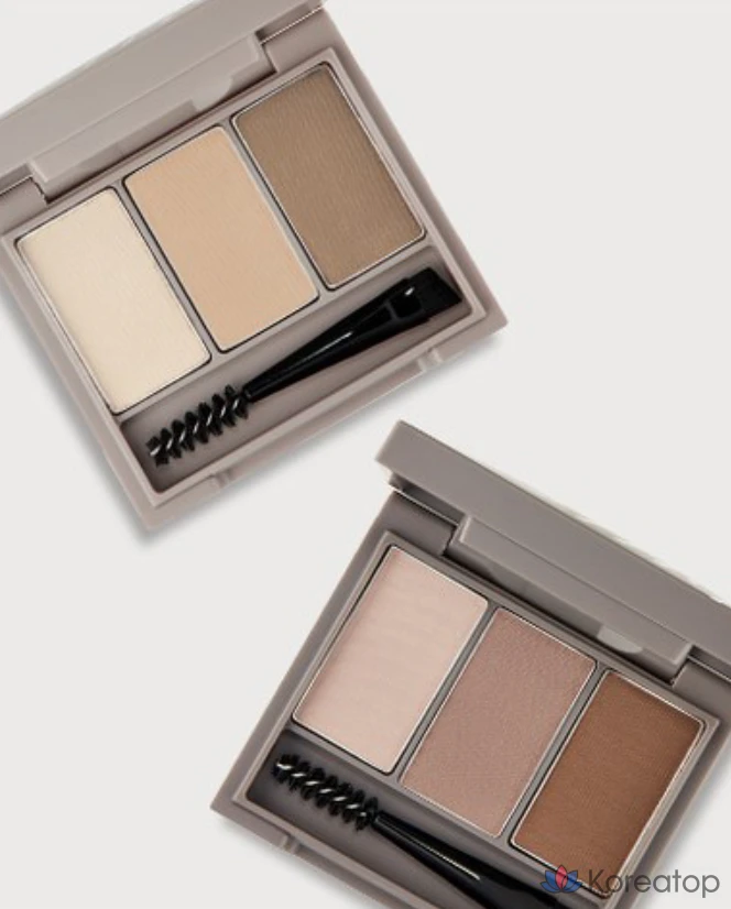 Палетка для бровей FMGT Ink Brow Palette Kit, оттенок Natural Brown, 1 шт., фото 2