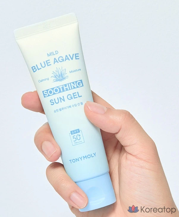 Солнцезащитный гель Tony Moly Pure Blue Agave Soothing Sun Gel SPF50+ PA++++, 50 мл, 1 шт.