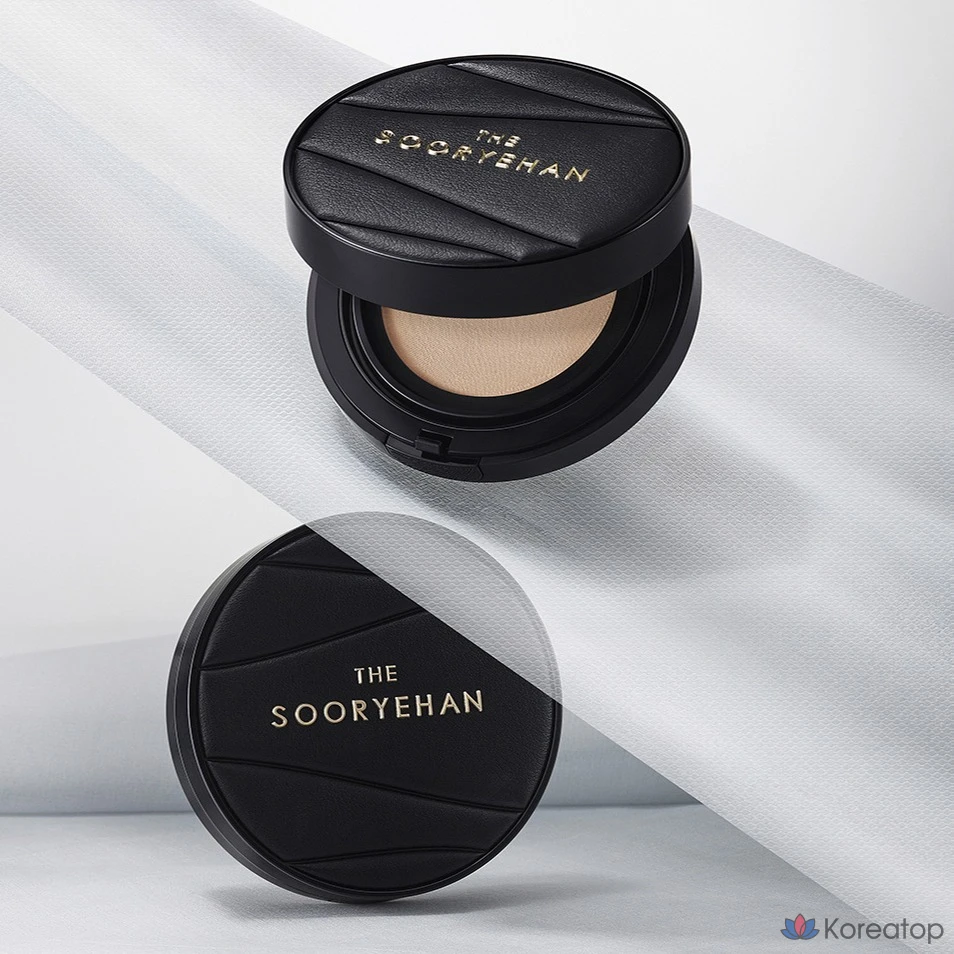 Кушон Sooryehan The Black Tension Fit Mesh Cushion (основной 13 г + сменный блок 13 г), оттенок 21, 1 шт., фото 8