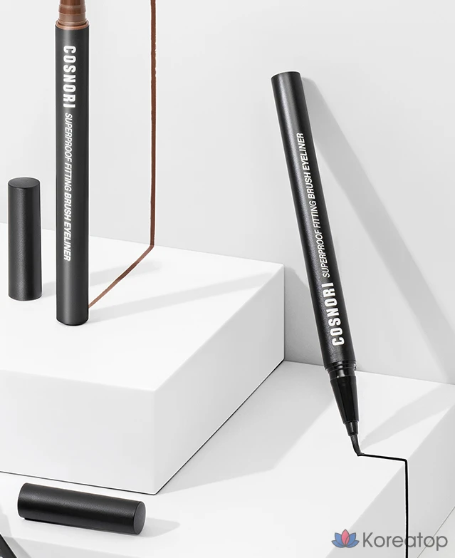 Айлайнер-кисть Cosnori Superproof Fitting Brush Eyeliner, оттенок 01 Black, 0.6 г, 1 шт., фото 2