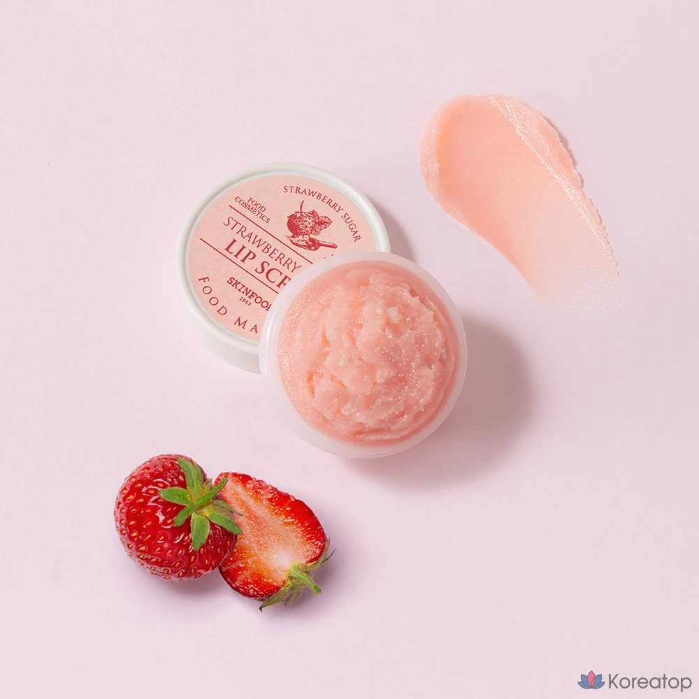 Скраб для губ Skinfood Strawberry Sugar Food Mask Lip Scrub, 21 г, 1 шт.
